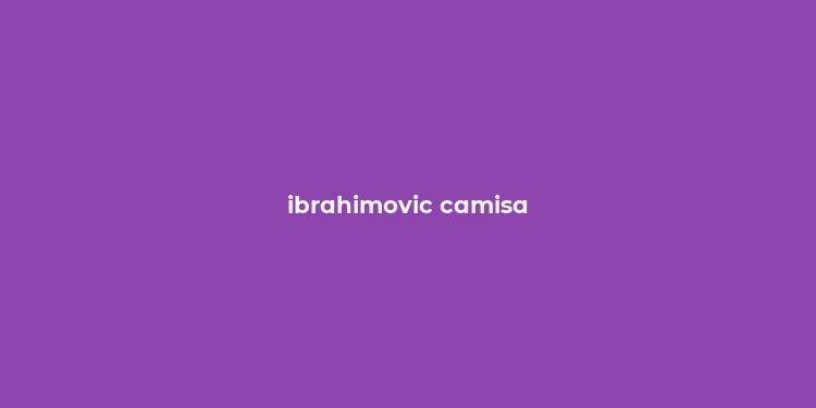 ibrahimovic camisa