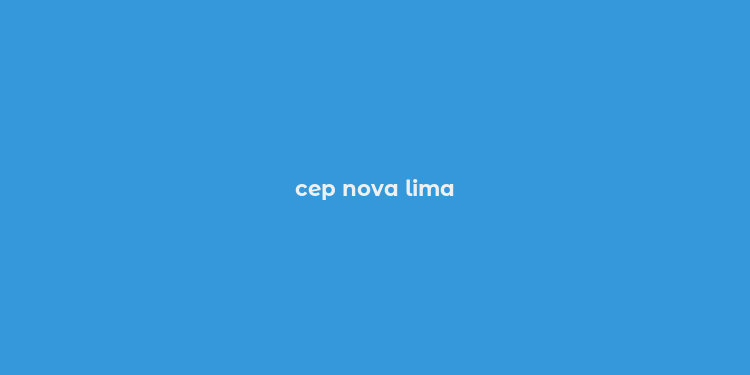 cep nova lima