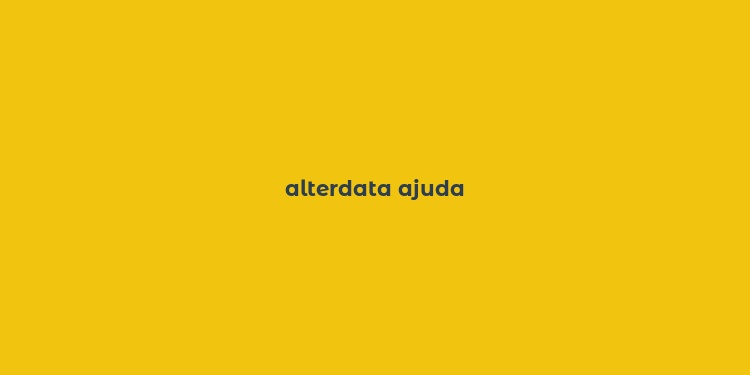 alterdata ajuda