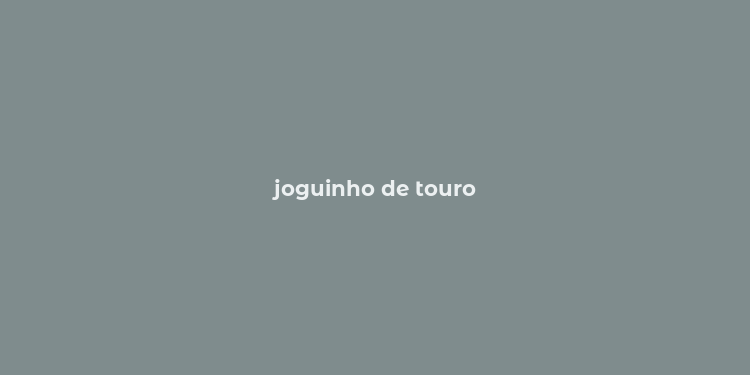 joguinho de touro