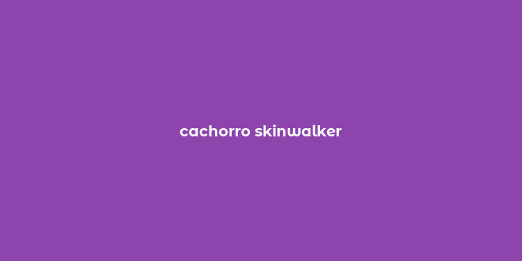 cachorro skinwalker