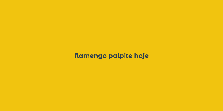 flamengo palpite hoje