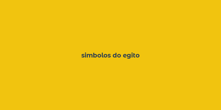 simbolos do egito