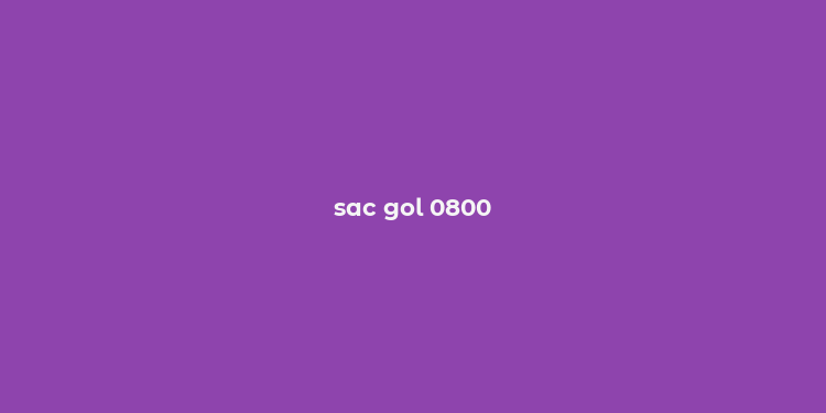 sac gol 0800