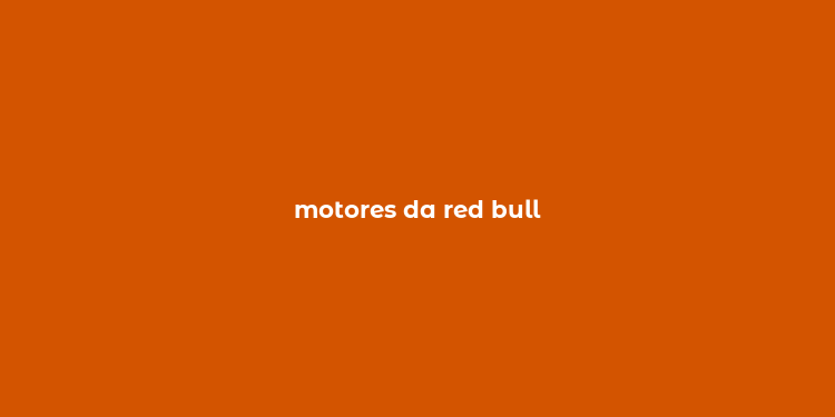 motores da red bull