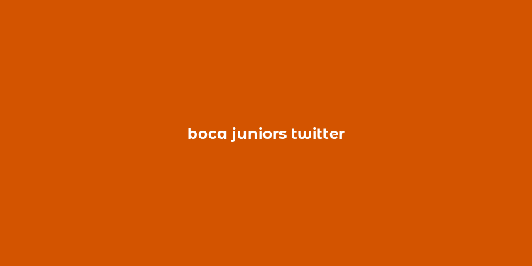 boca juniors twitter