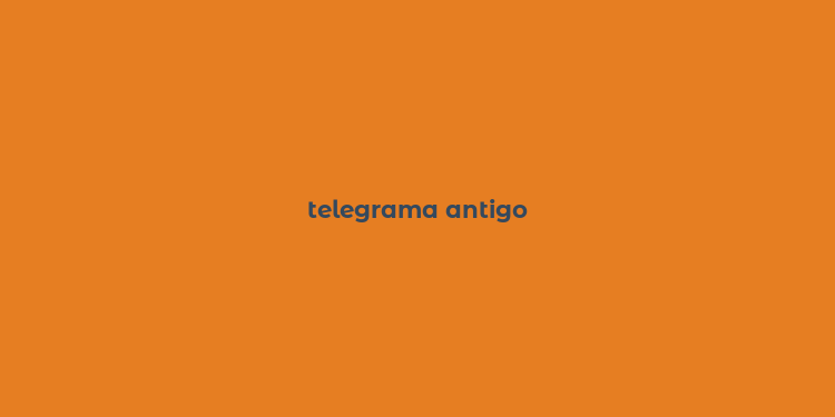 telegrama antigo