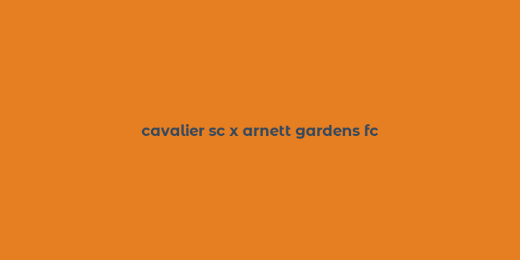 cavalier sc x arnett gardens fc