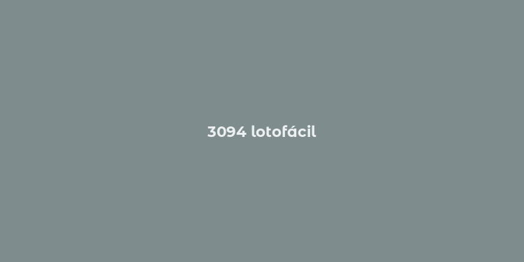 3094 lotofácil