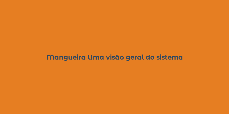 Mangueira Uma visão geral do sistema