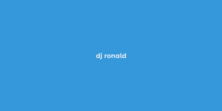 dj ronald