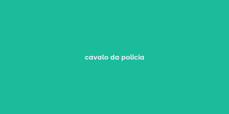 cavalo da policia