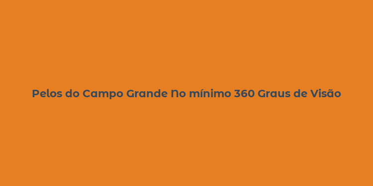 Pelos do Campo Grande No mínimo 360 Graus de Visão