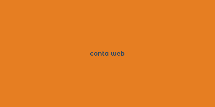 conta web