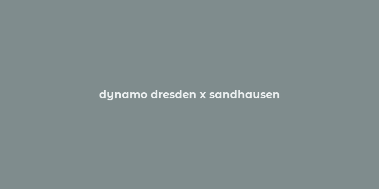 dynamo dresden x sandhausen