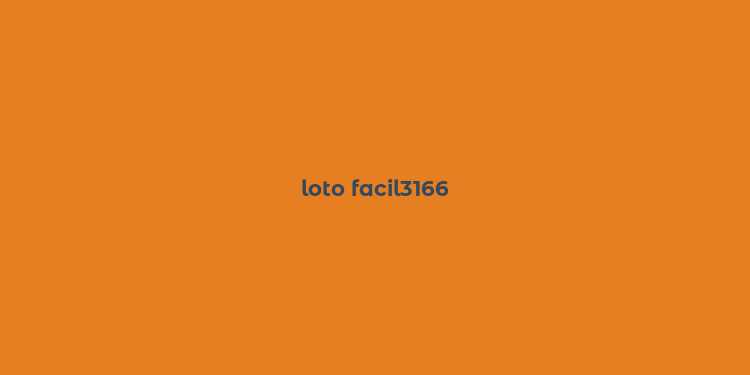 loto facil3166