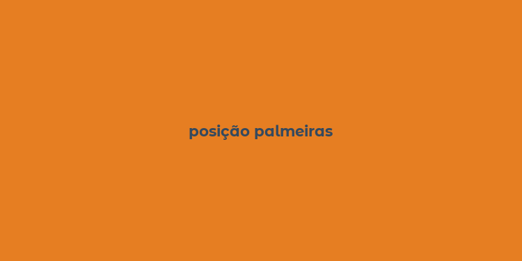 posição palmeiras