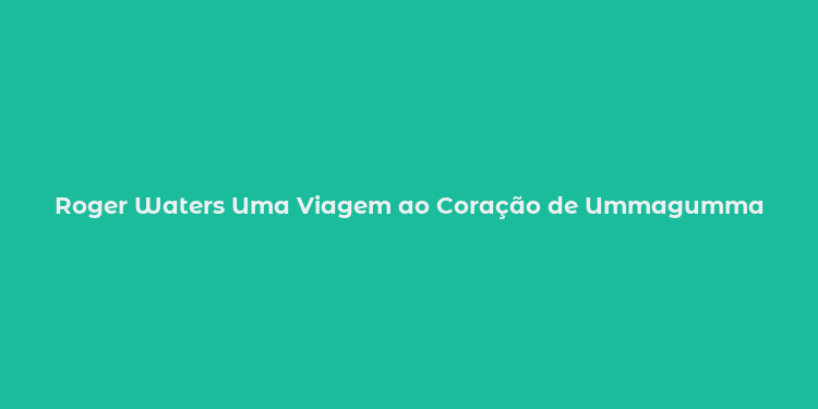 Roger Waters Uma Viagem ao Coração de Ummagumma