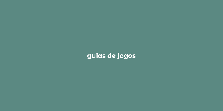 guias de jogos