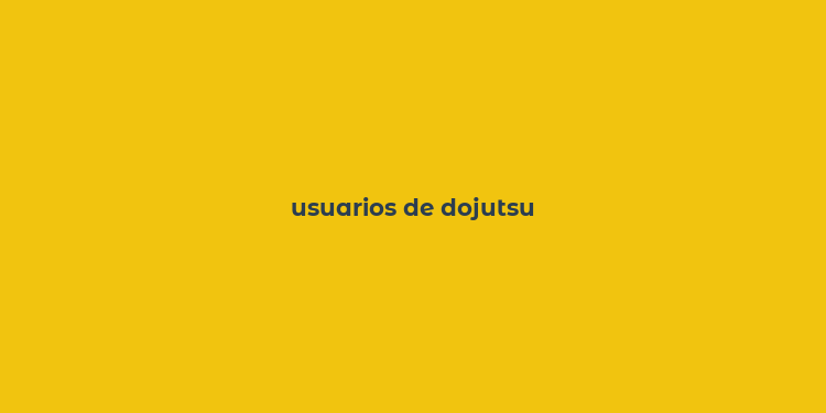 usuarios de dojutsu